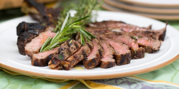 Grilled Steak with Board Dressing