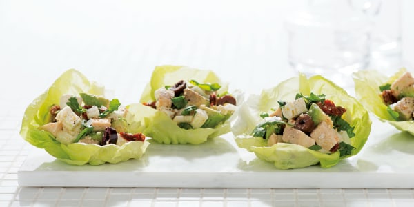 Chicken Chopped Salad in Butter Lettuce Cups