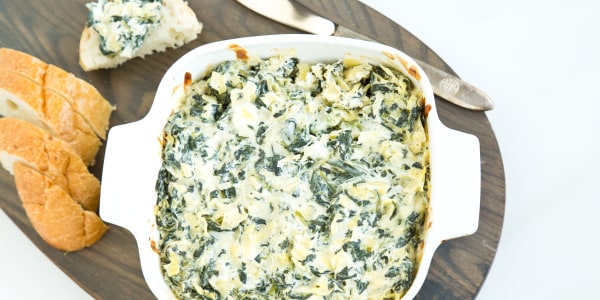 Healthy Spinach Artichoke Dip