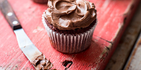 Dark Chocolate Beet Cupcakes