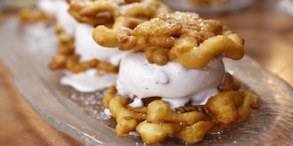 Funnel Cake Ice Cream Sandwich 