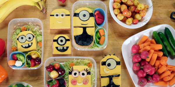 Minion Bento Sandwich