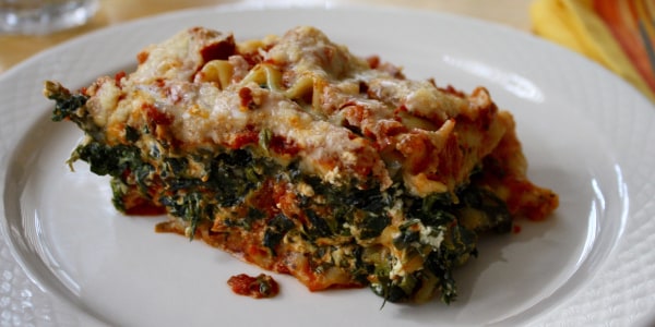 Slow-Cooker Spinach Lasagna