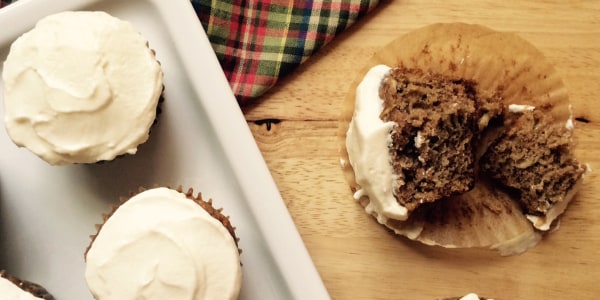 Parsnip Cupcakes with Cream Cheese Frosting