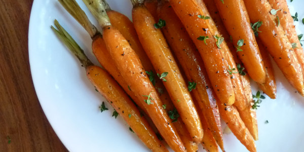Balsamic-Honey Roasted Carrots 