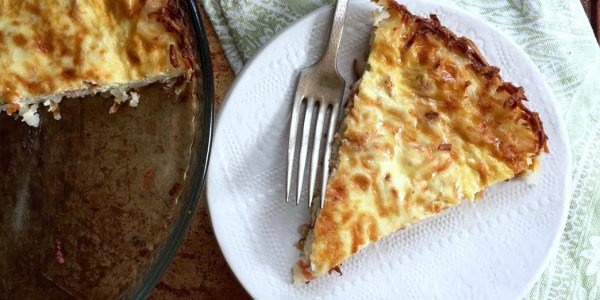 Quiche Lorraine with Spinach Crust