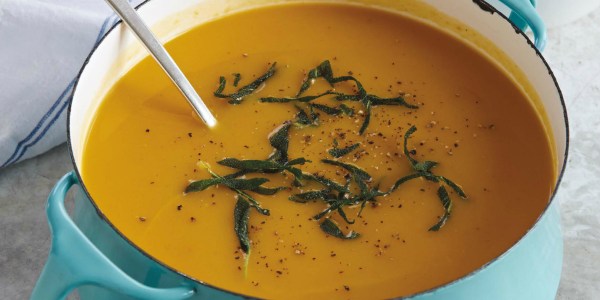 Easy Butternut Squash Soup With Crispy Sage Leaves