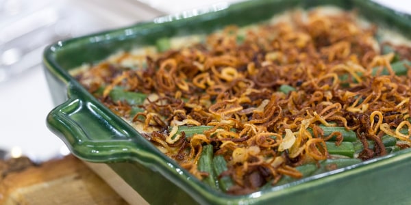 Siri's Green Bean Casserole with Crispy Shallots