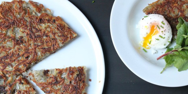 Crispy Rösti Potatoes with Oven-Poached Eggs