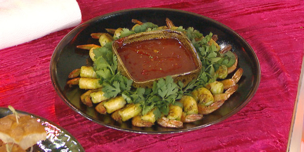 Grilled Cilantro Shrimp Cocktail