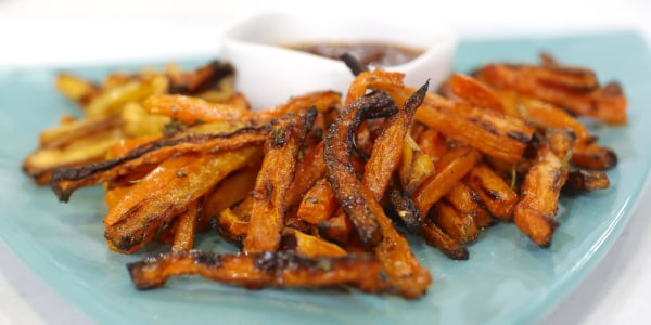 Baked Carrot Fries with Rosemary