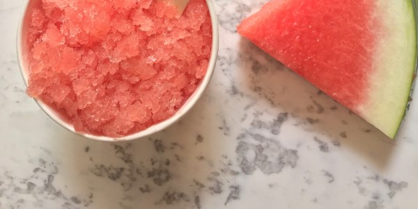 Watermelon Rosé Granita 