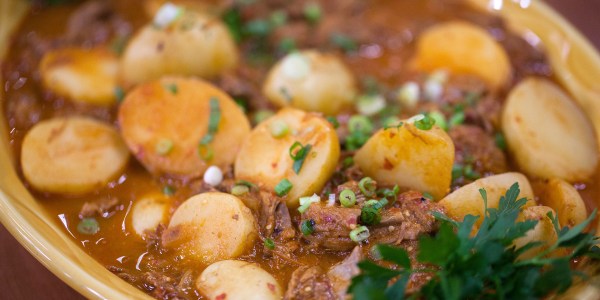 One-Pot Mexican Steak and Potato Stew with Guajillo Sauce