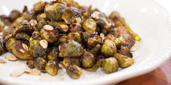 Pomegranate-Roasted Brussels Sprouts