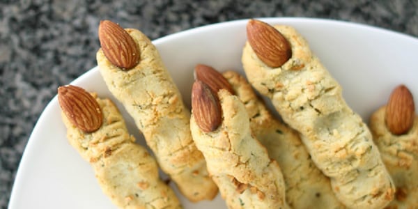 Gluten-free witch fingers for Halloween