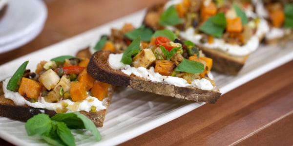 Root Vegetable and Feta Bruschetta