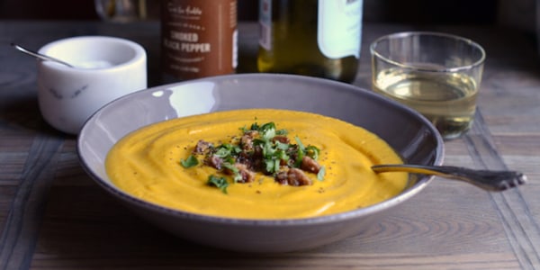 Spicy Chipotle-Maple Butternut Squash Soup
