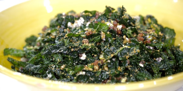 Kale Salad with Crispy Bread Crumbs