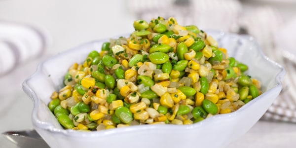 Edamame-Roasted Corn Succotash