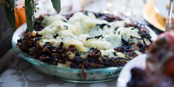 Smashed Potatoes and Greens Colcannon