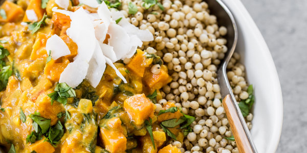 Sweet Potato, Chickpea and Spinach Coconut Curry