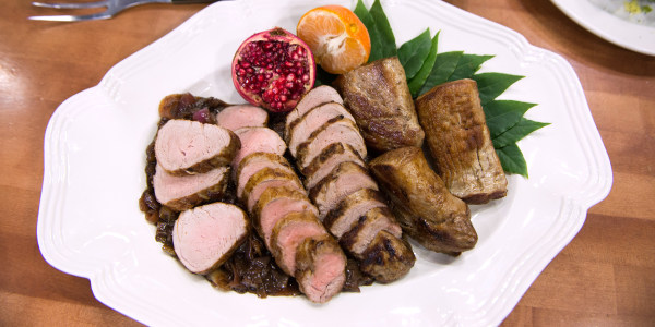 Lidia Bastianich's Pork Tenderloin with Balsamic Onions