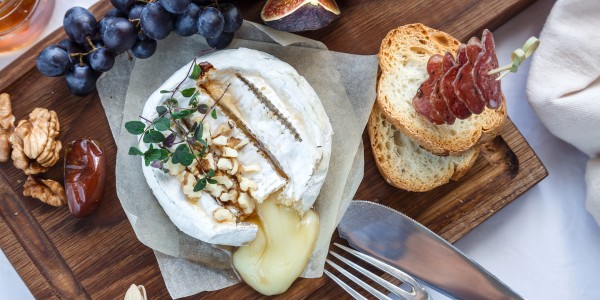 Martha Stewart's Baked Brie with Boozy Fruit Compote