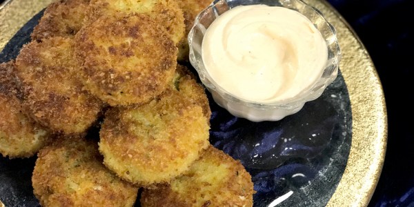 Scallion Crab Cakes with Spicy Mayo