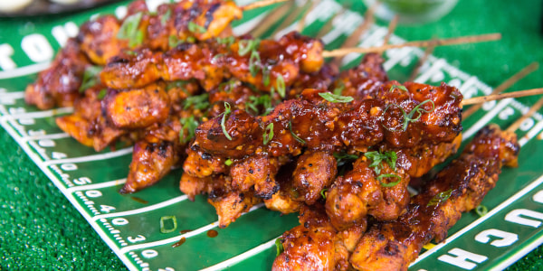 BBQ Cola Chicken Skewers