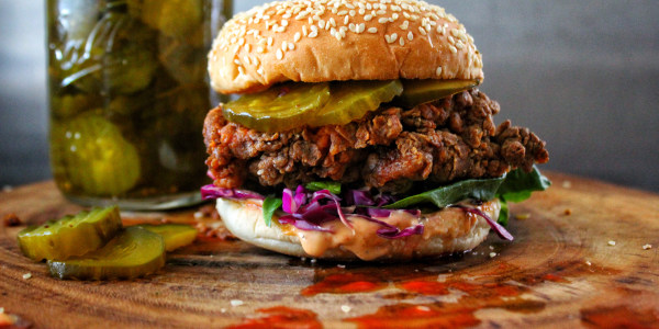 Spicy Buttermilk Fried Chicken Sandwich