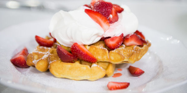 Strawberry Shortcake Waffles