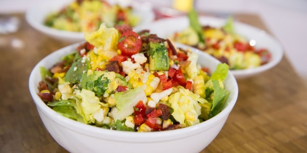 Avocado, Corn and Bacon Salad with Lime Vinaigrette