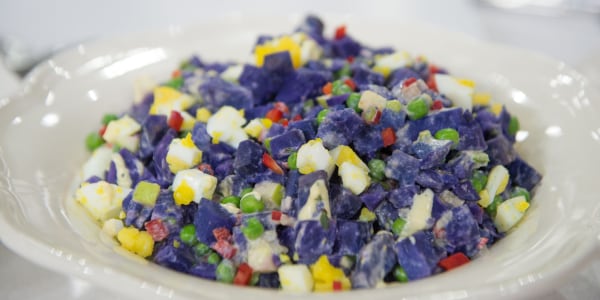Peruvian Purple Potato Salad