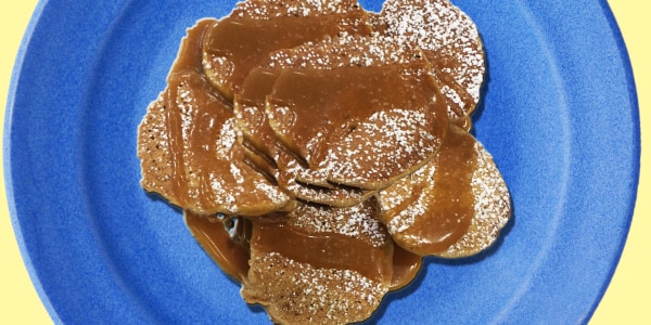 Banana Fritters with Peanut Butter-Maple Drizzle Recipe