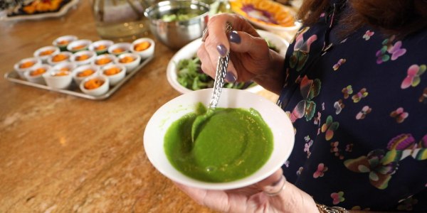 Kale, Spinach and Coconut Soup