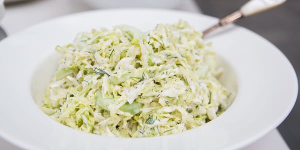 Dilled Cabbage-and-Cucumber Slaw