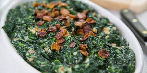 Al Roker's Creamed Spinach with Bacon