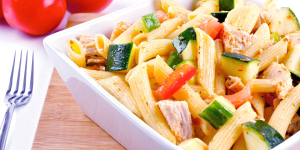 Whole-Wheat Pasta with Chicken and Vegetables