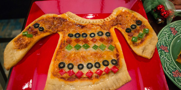 Ugly Pizza Christmas Sweater