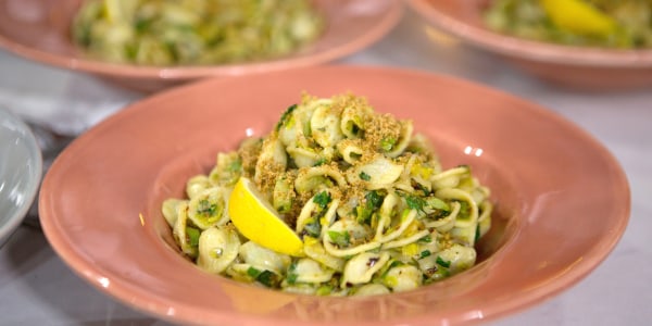 Pasta with Charred Brussels Sprouts