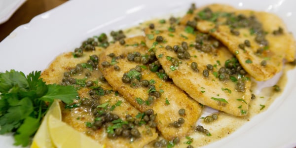 Parmesan-Crusted Chicken Piccata