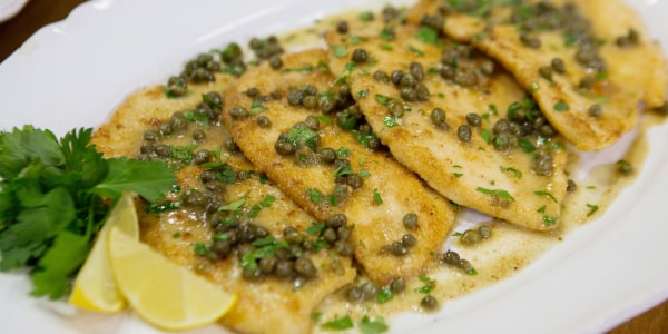 Parmesan-Crusted Chicken Piccata