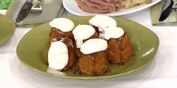 Apple Cakes With Salted Caramel Sauce