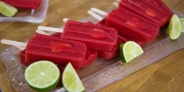 Strawberry Daiquiri Ice Pops Pop