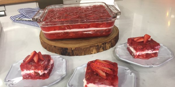 Sheinelle's Grandma's Strawberry Jell-O Salad