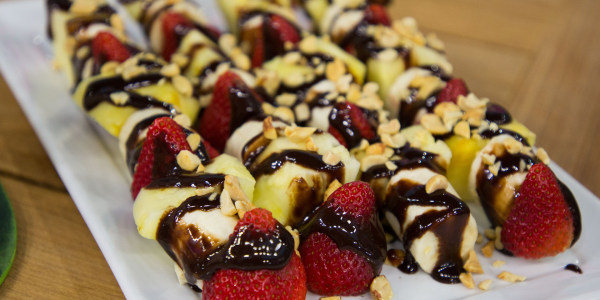 Banana Split Kebabs