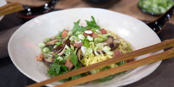 Martha Stewart's Ramen Noodle Soup with Shiitake Mushrooms