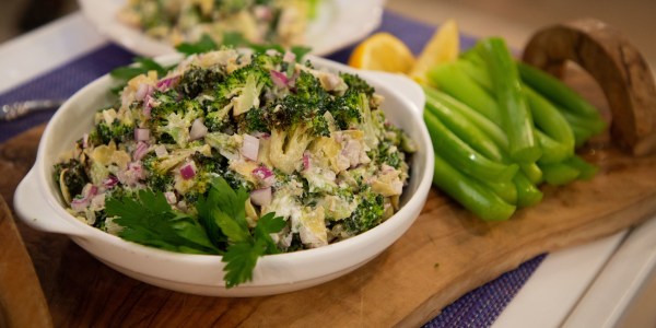 Roasted Broccoli-Artichoke Dip