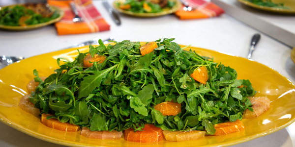 Arugula with Citrus, Olives and Za'atar