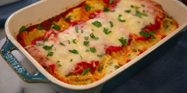 Very Veggie Cheesy Manicotti 